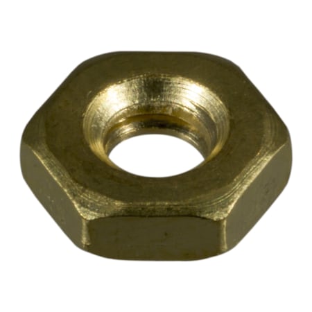 Midwest Fastener Machine Screw Nut, #10-24, Brass, 48 PK 68328